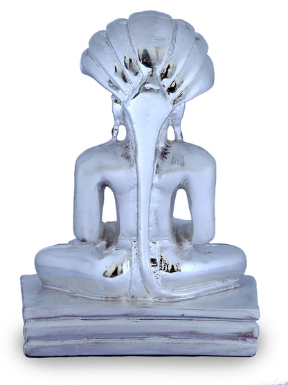 Silver Plated Resin Buddha