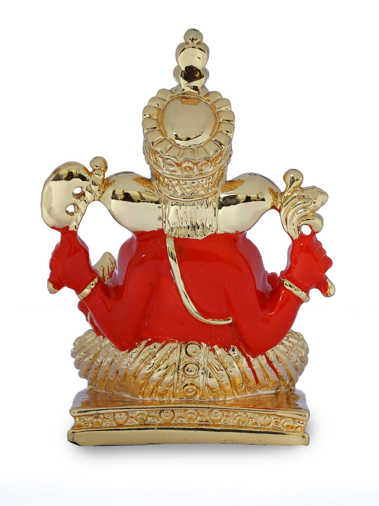 Ganesha Made In Gold Plating Resin Base with Yellow Dhoti