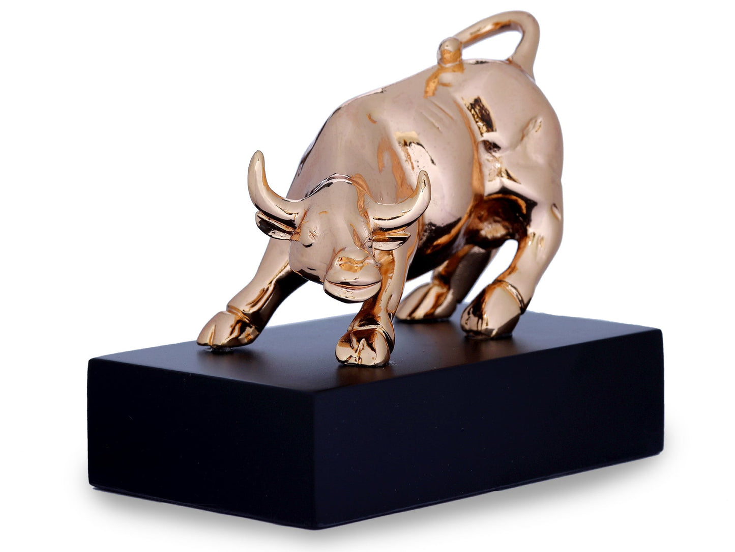 Gold Plated Resin Bull