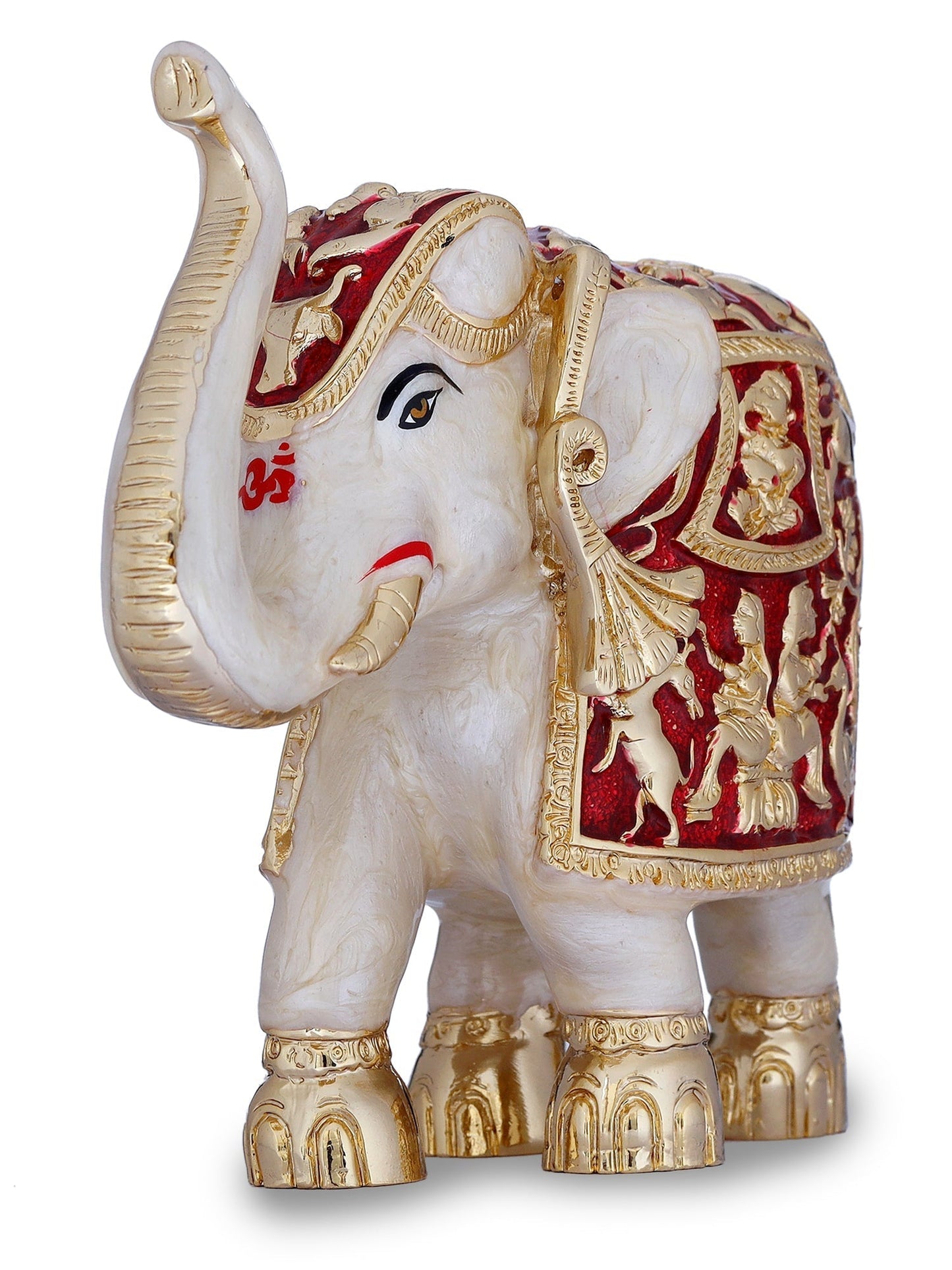 Pair of Gold Plated Resin Elephant