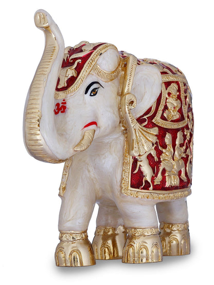Pair of Gold Plated Resin Elephant