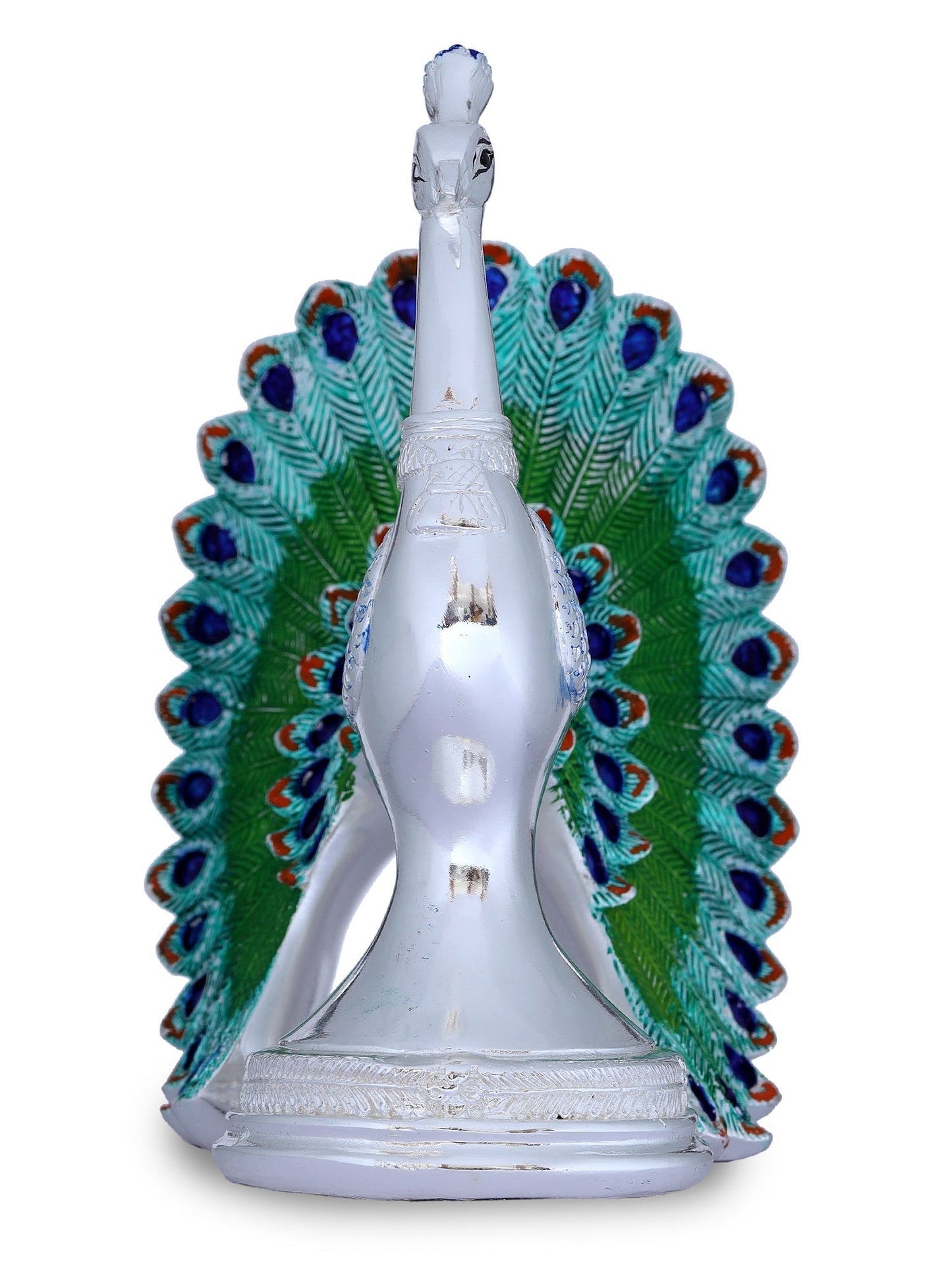 Resin Peacock Made In Silver Plating