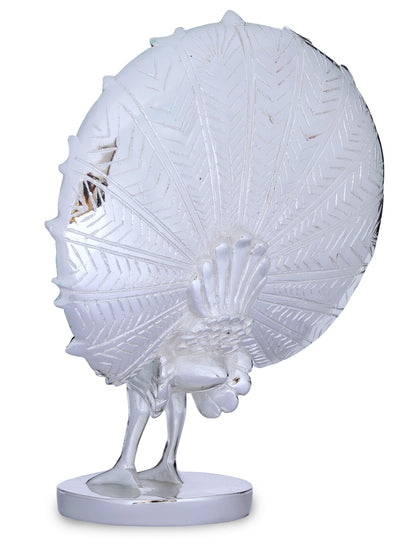 Resin Peacock Made In Silver Plaing