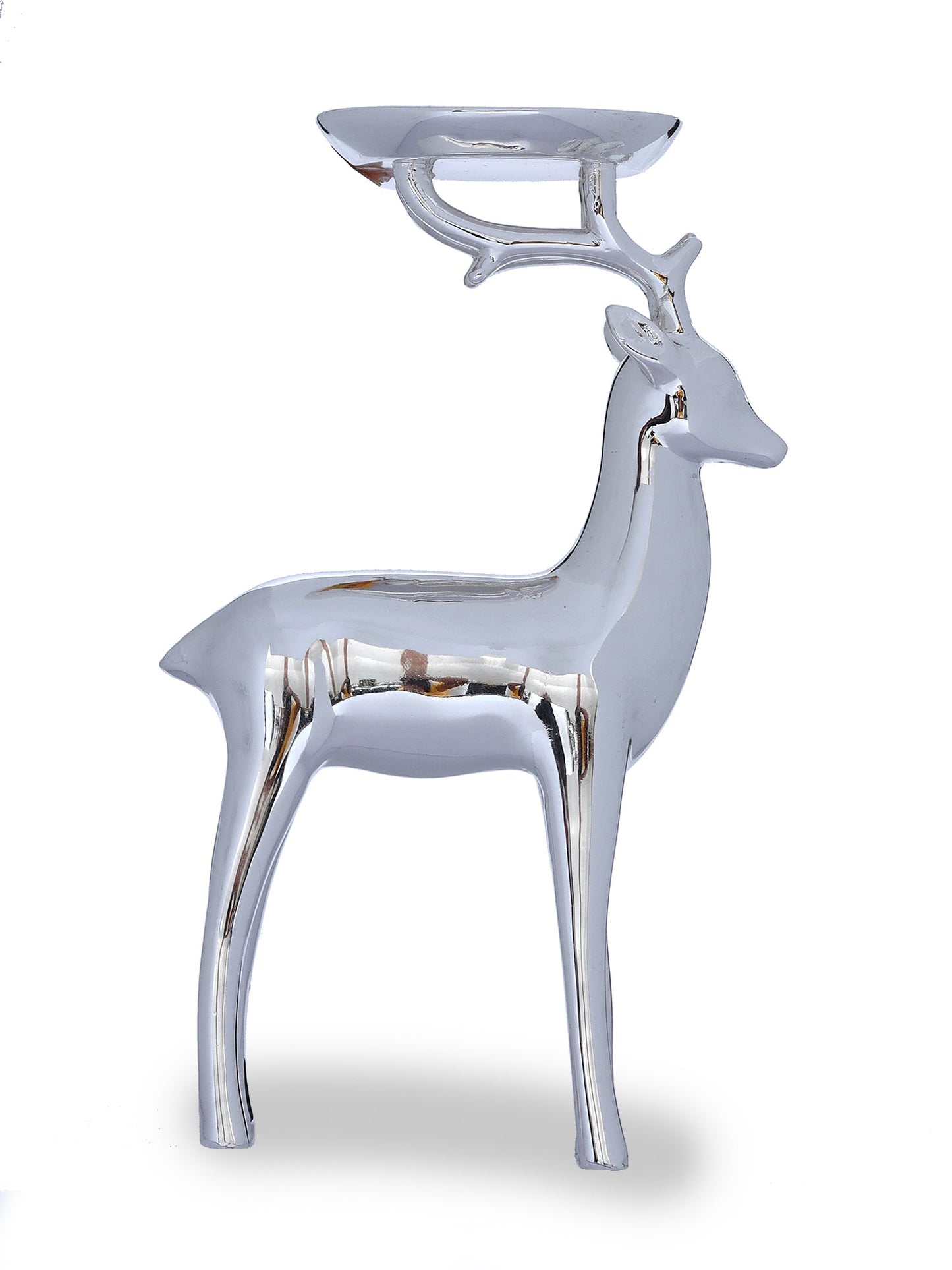 Silver Plated Resin Deer
