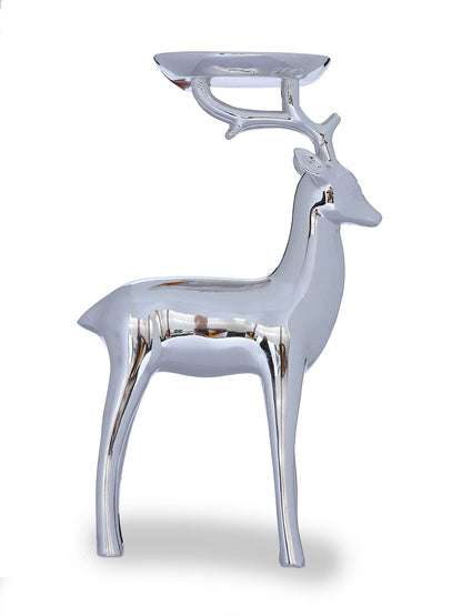 Silver Plated Resin Deer