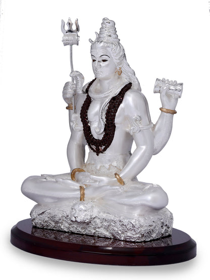 Resin Shivji Made In Silver Plating