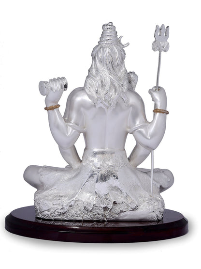 Resin Shivji Made In Silver Plating