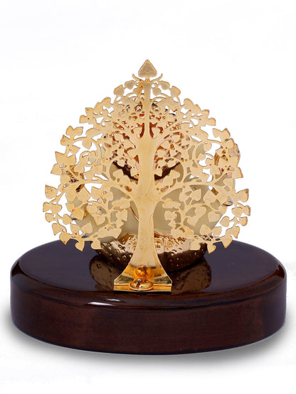 Ganesha Made In Gold Plating Resin Base Material with Yellow Dhoti