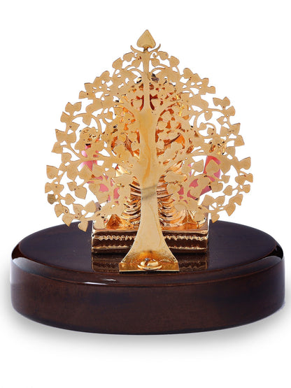 Ganesha Made In Gold Plating Resin Base Material with Pink Dhoti
