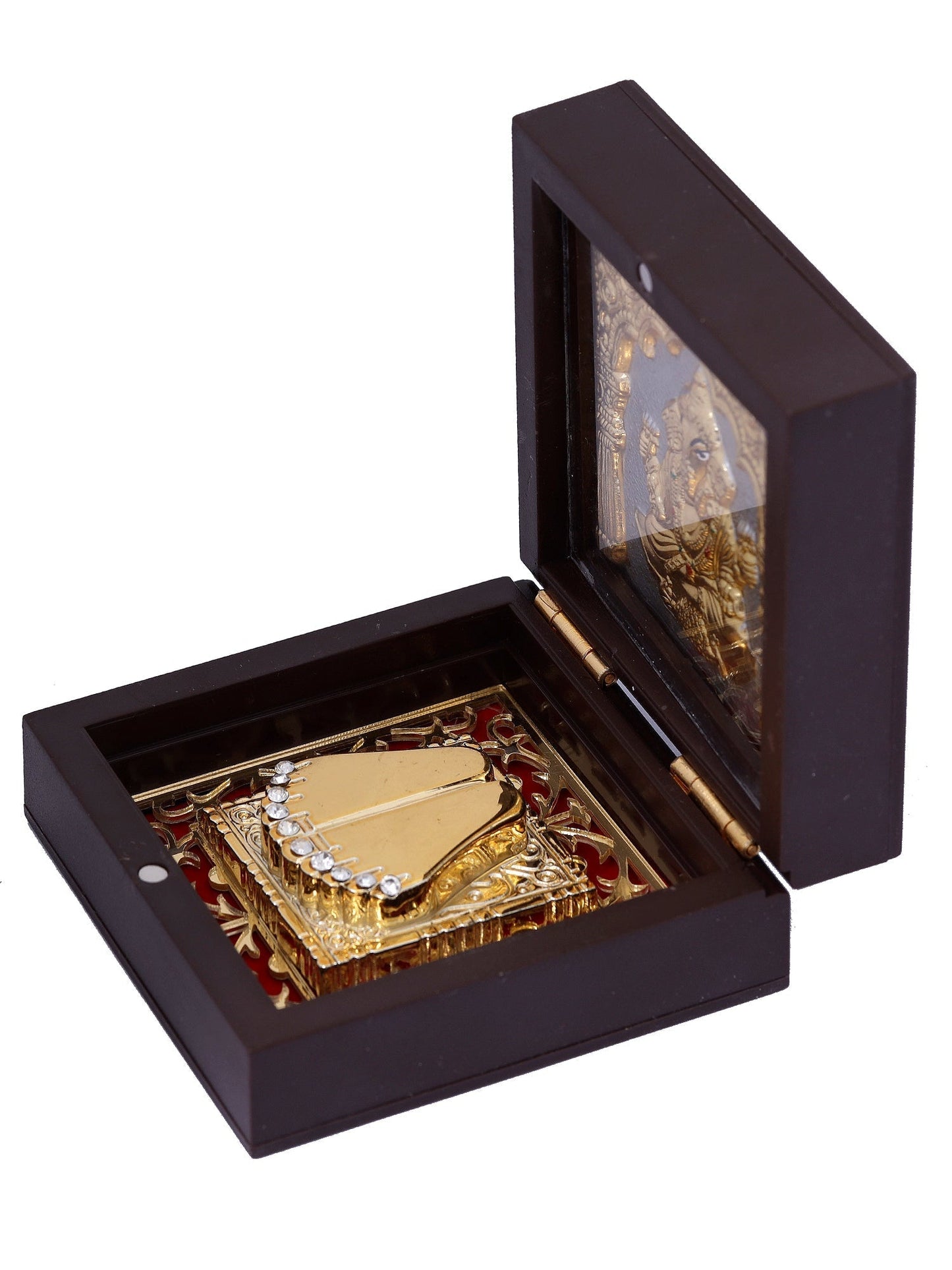 Charan Paduka Made In Gold Foiling Of Ganeshji