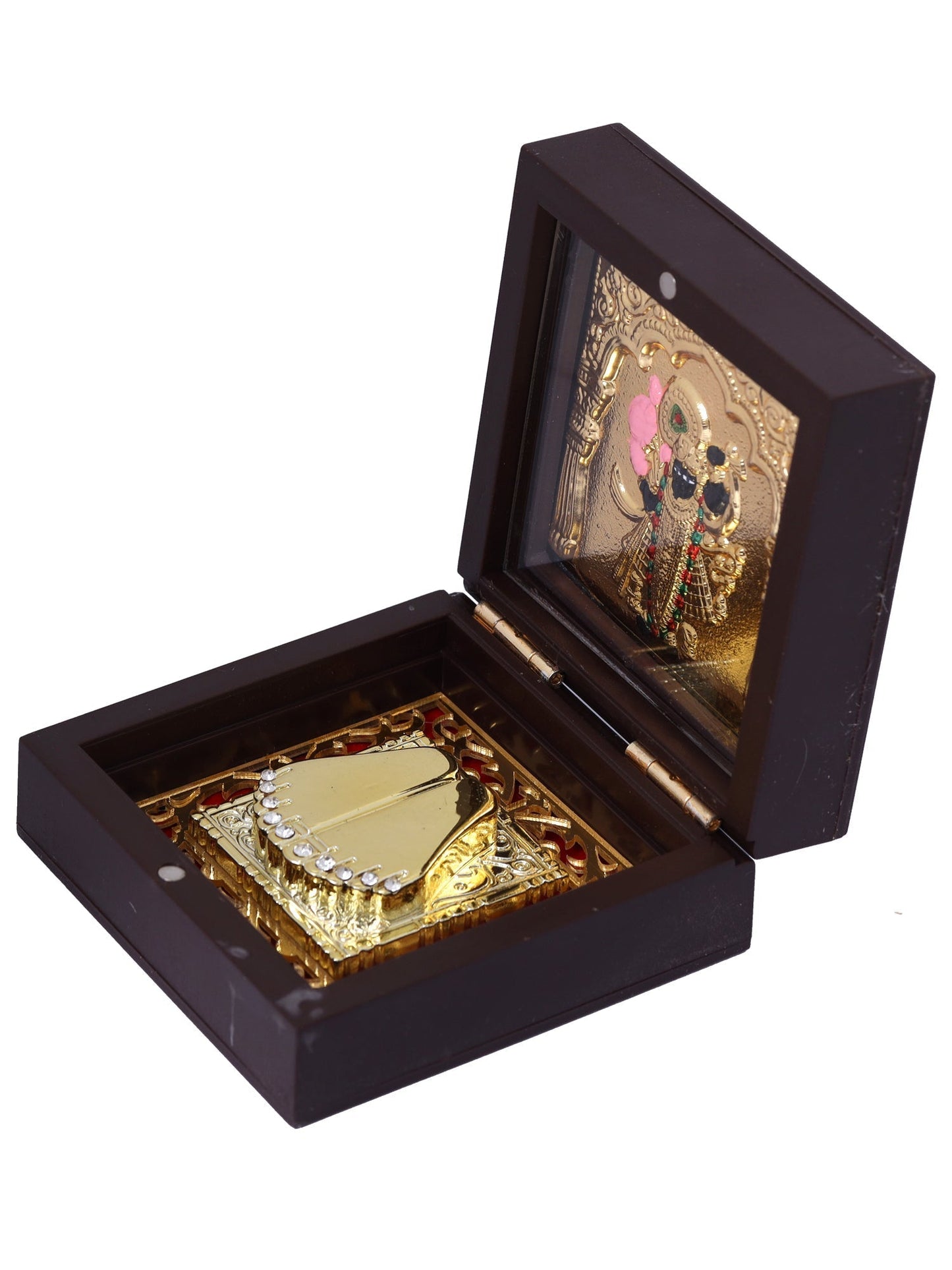 Charan Paduka Made In Gold Foiling Of Krishnaji