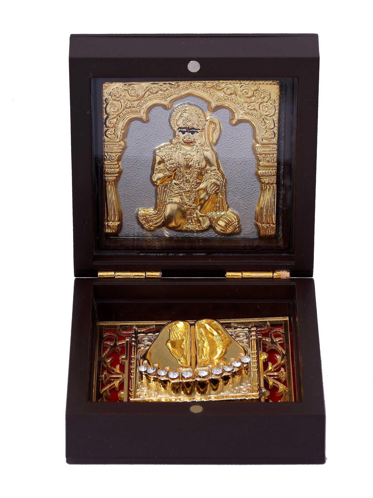 Charan Paduka Made In Gold Foiling Of Hanumanji