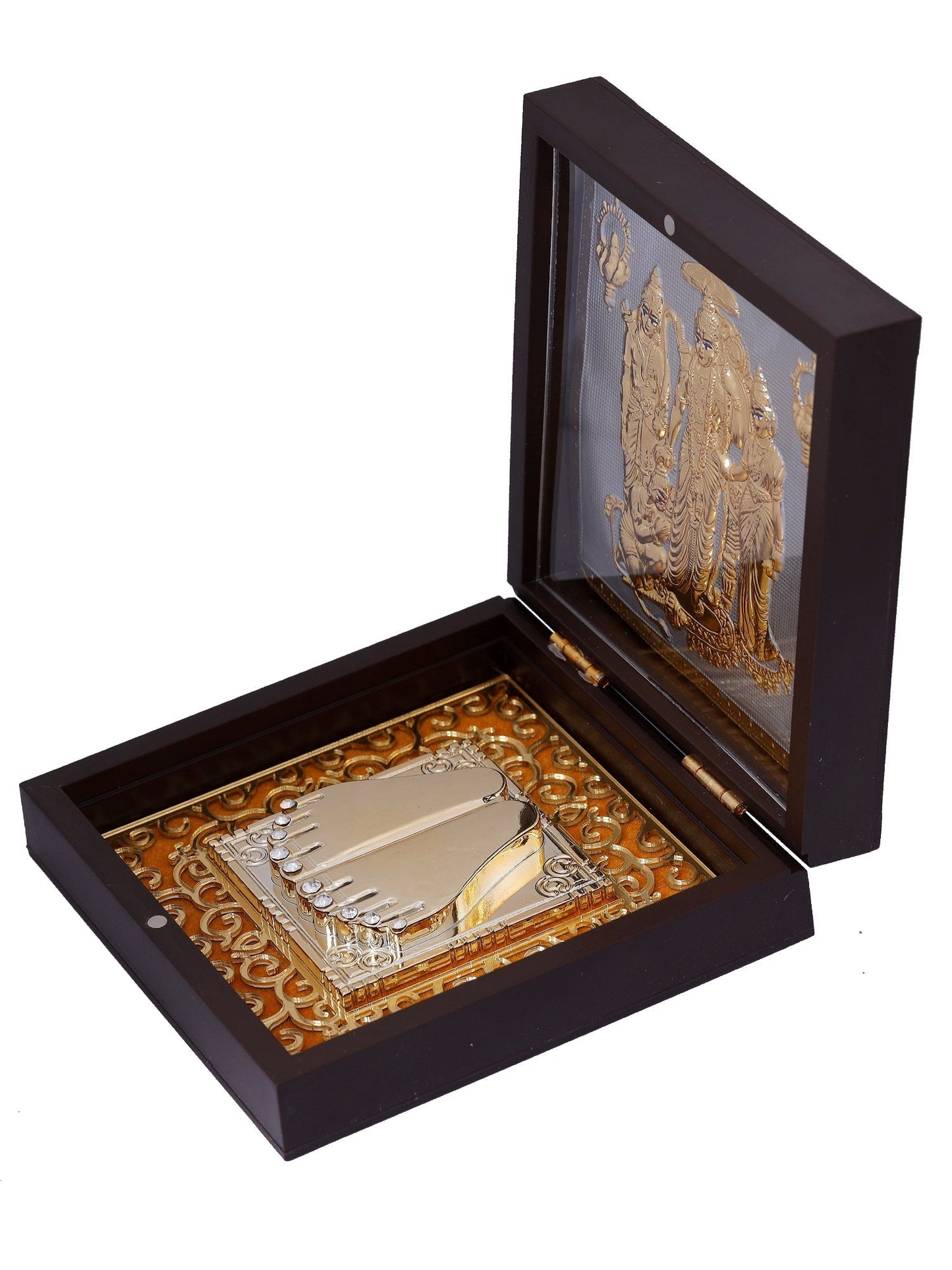 Charan Paduka Made In Gold Foiling Of Ramdarbar