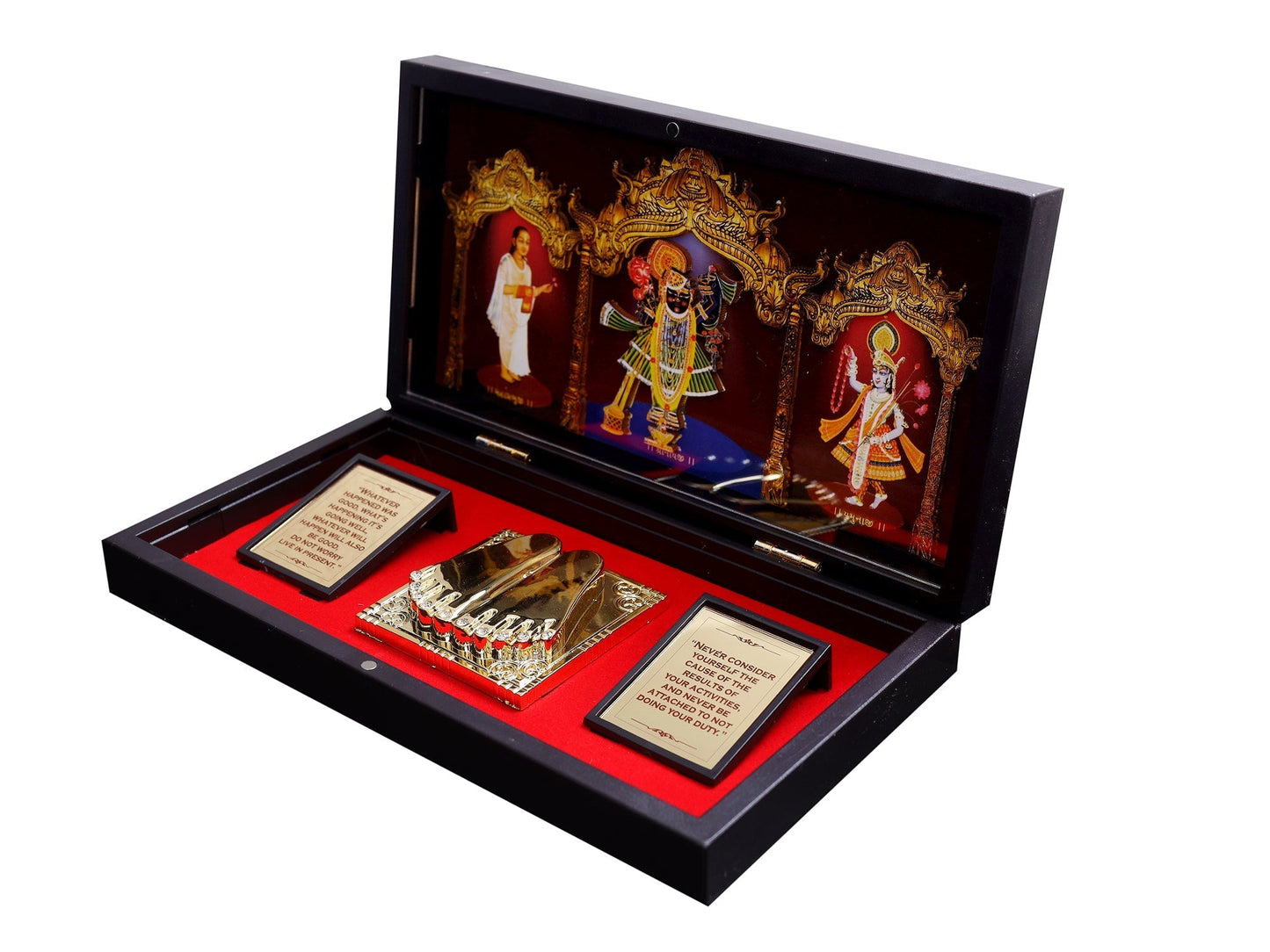 Charan Paduka Made In Gold Foiling Of Dwarkadish Ji