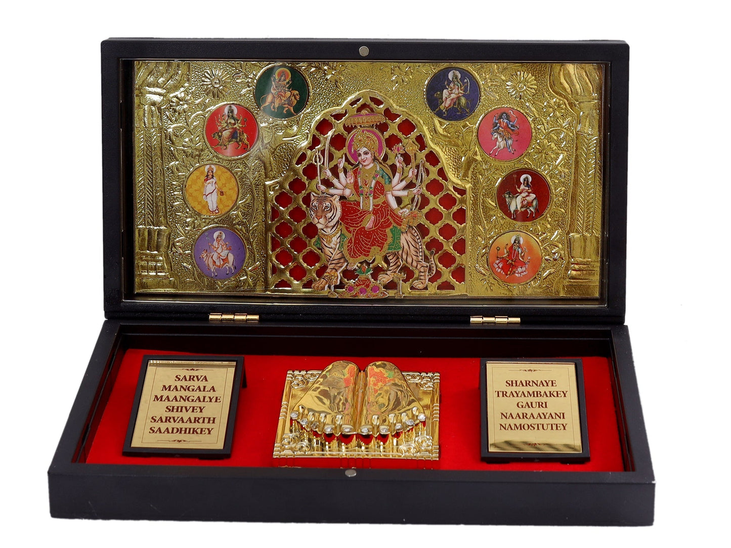 Charan Paduka Made In Gold Foiling Of Mataji