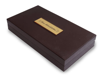 Charan Paduka Made In Gold Foiling Of Laxmi Ji