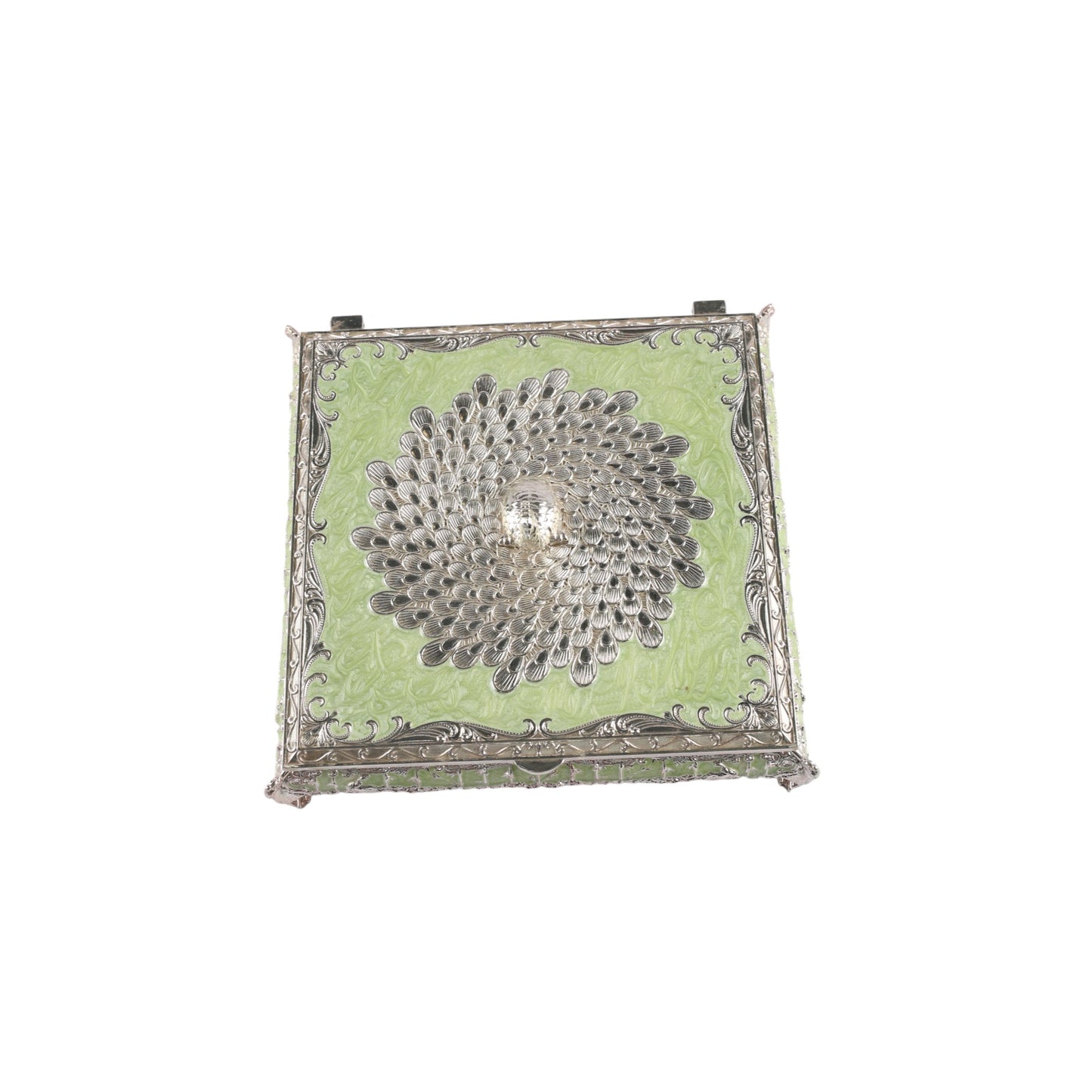 Jewelry Box with Peacock Lid- Small