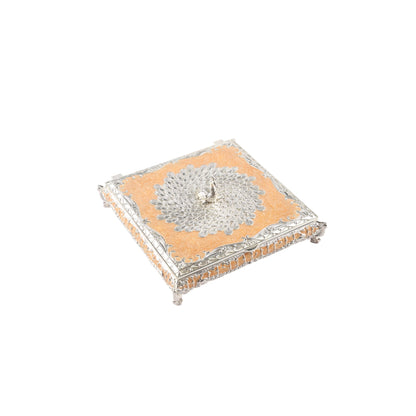 Jewelry Box with Peacock Lid- Large