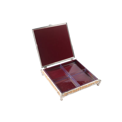 Jewelry Box with Peacock Lid- Large