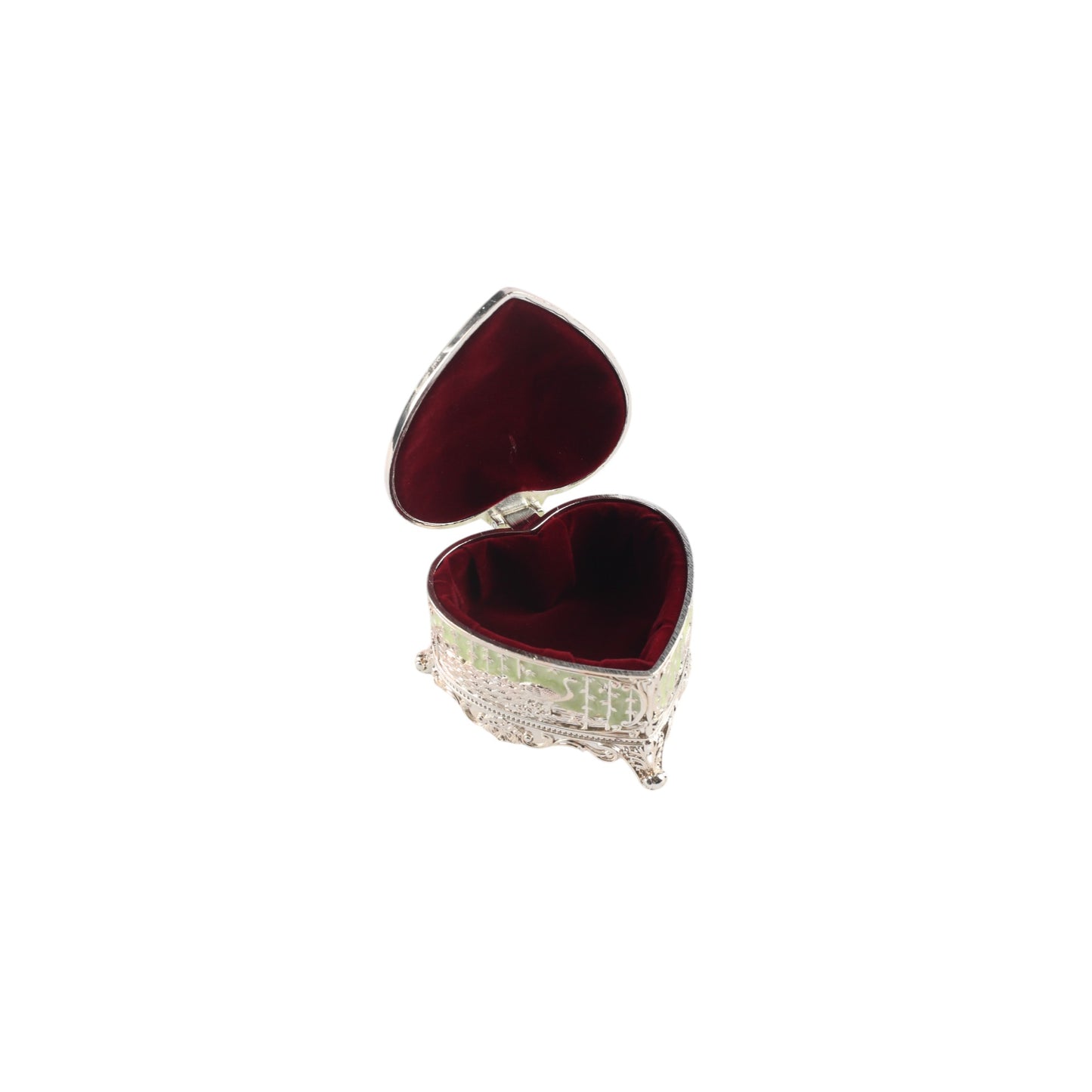 Elegant Heart-Shaped Jewelry Box