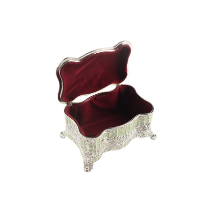 Jewelry Box with Crystal Lid Small - Green