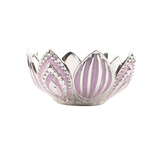 Dry Fruits Lotus Bowl – Enamel Finish