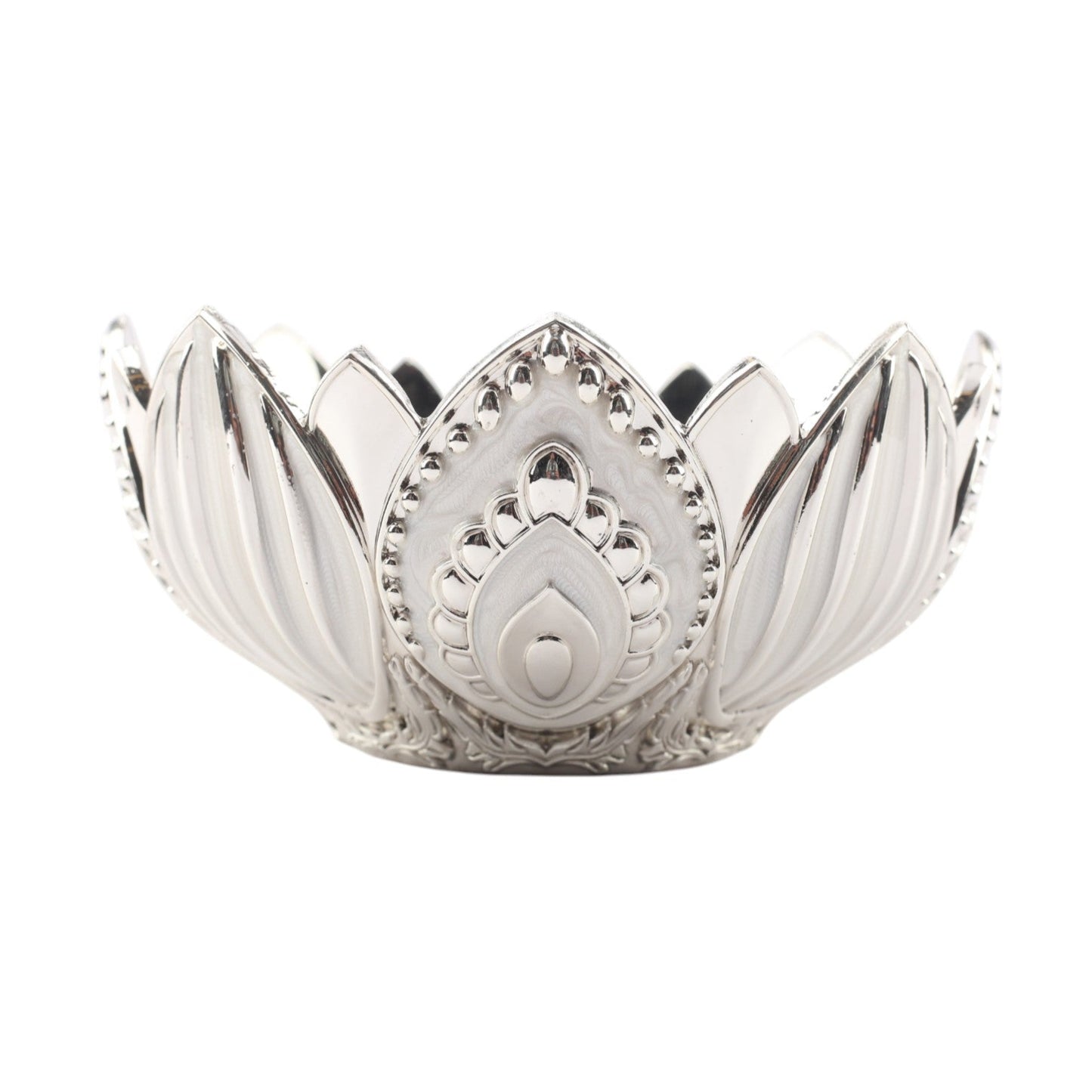 Dry Fruits Lotus Bowl – Enamel Finish