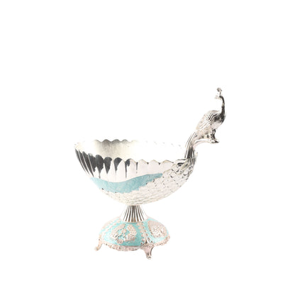 Peacock Bowl – Enamel Finish