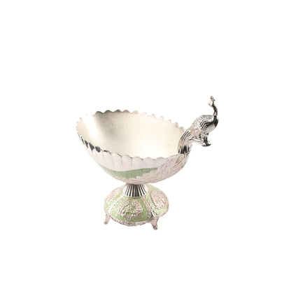 Peacock Bowl – Enamel Finish