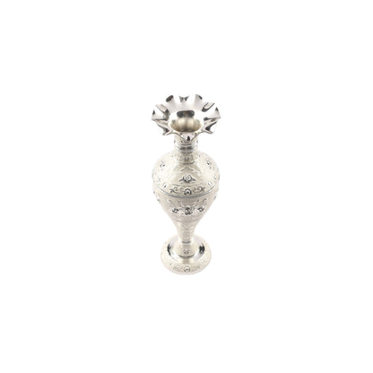 Flower Vase – White Enamel Finish