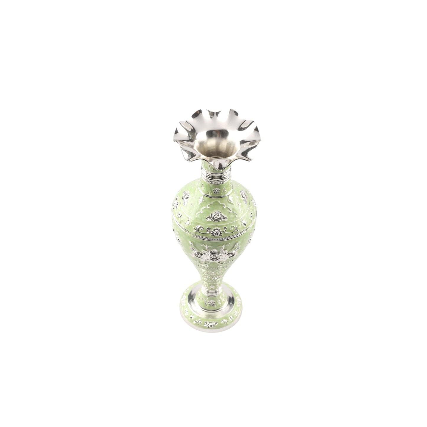 Flower Vase –  Enamel Finish