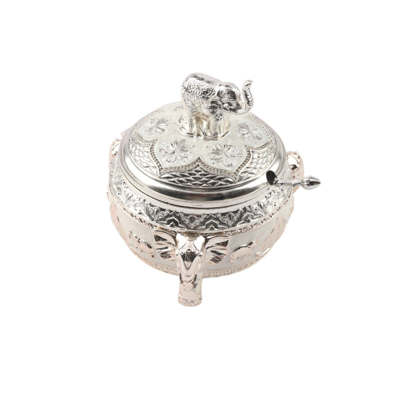 Elephant on top Sugar Pot – Enamel Finish