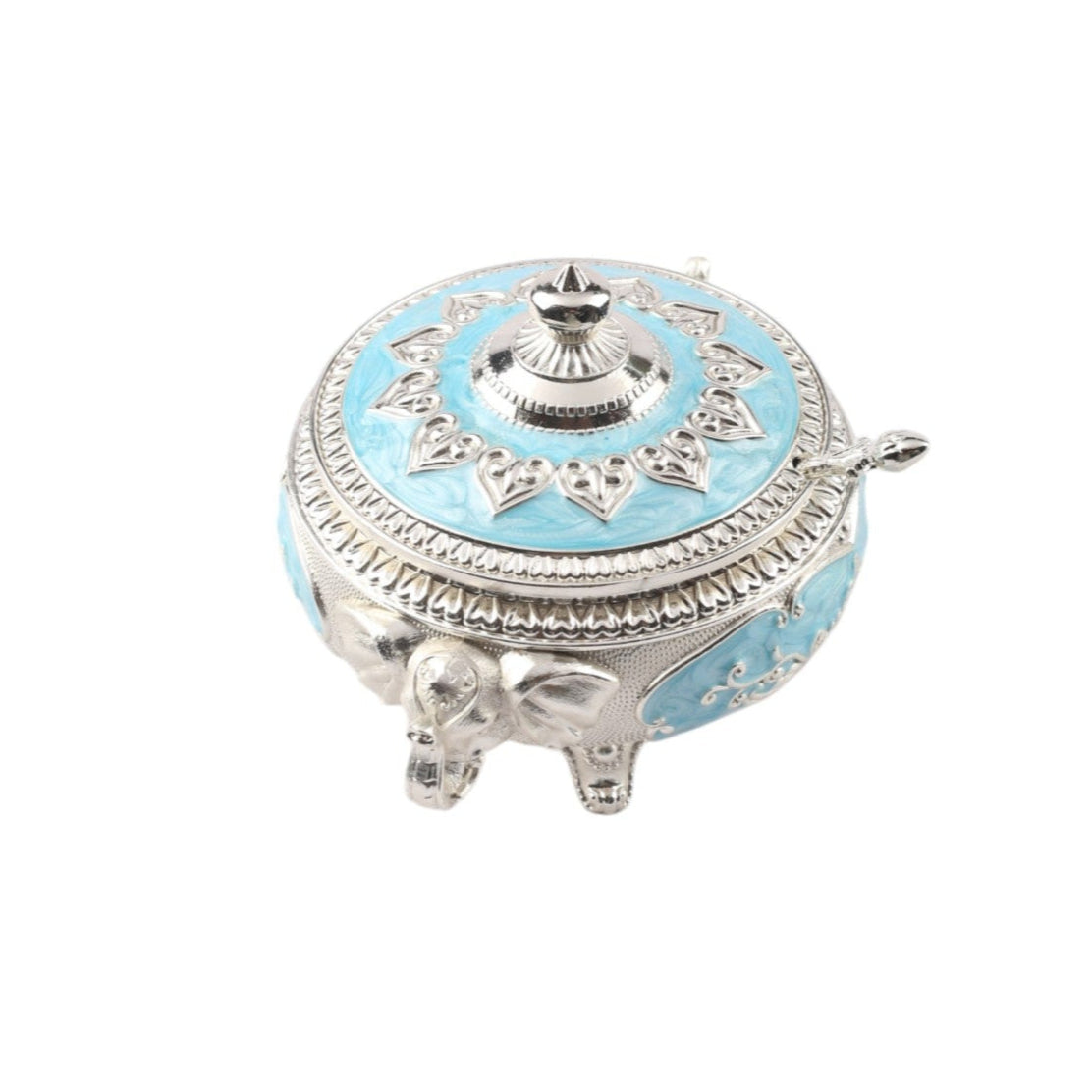 Elephant on side Sugar Pot – Enamel Finish