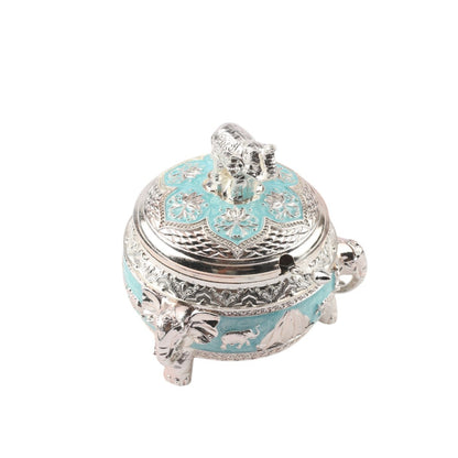 Elephant on top Sugar Pot – Enamel Finish