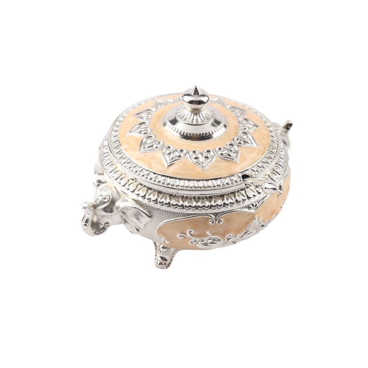 Elephant on side Sugar Pot – Enamel Finish