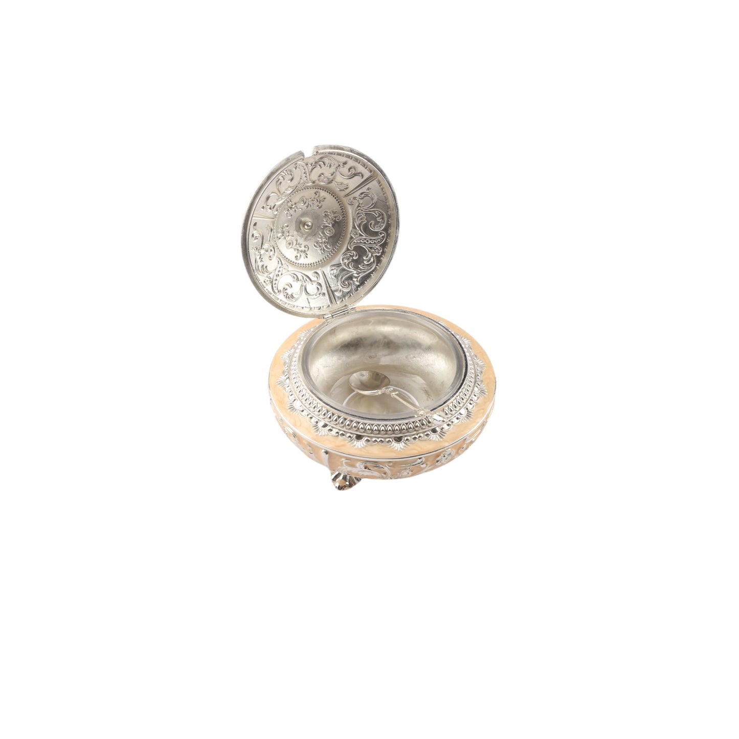 Silver platted Sugar Pot – Enamel Finish