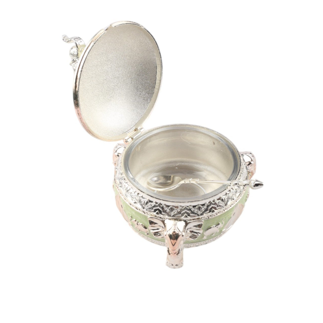 Elephant on top Sugar Pot – Enamel Finish