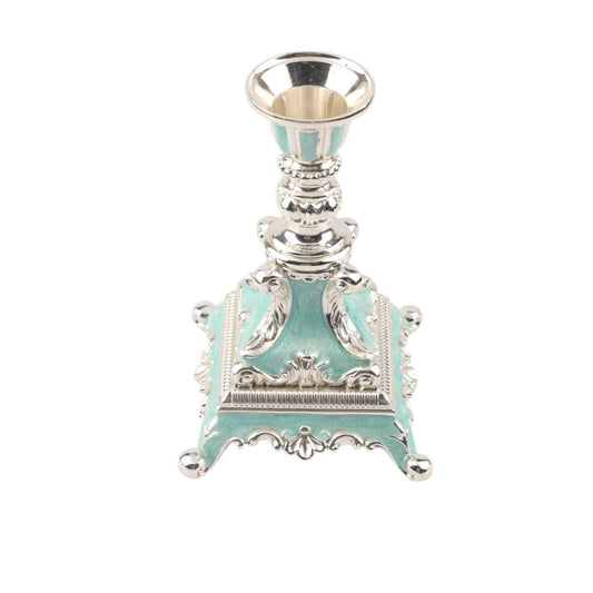 Elegant Silver-Plated Candle Stand