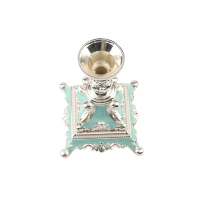 Elegant Silver-Plated Candle Stand