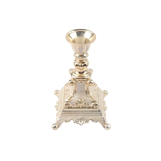 Elegant Silver-Plated Candle Stand