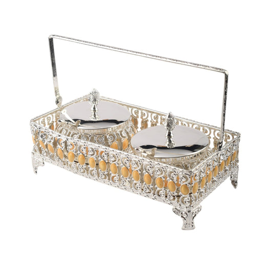 Set of Two Bowls with Long Basket