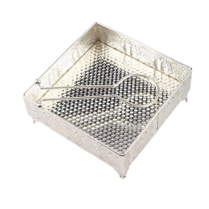Silver Plated Tissue Holder Tray