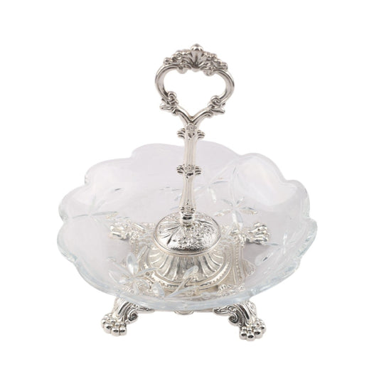 Snacks Serving Glass Platter