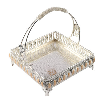 Silver Plated Square Basket