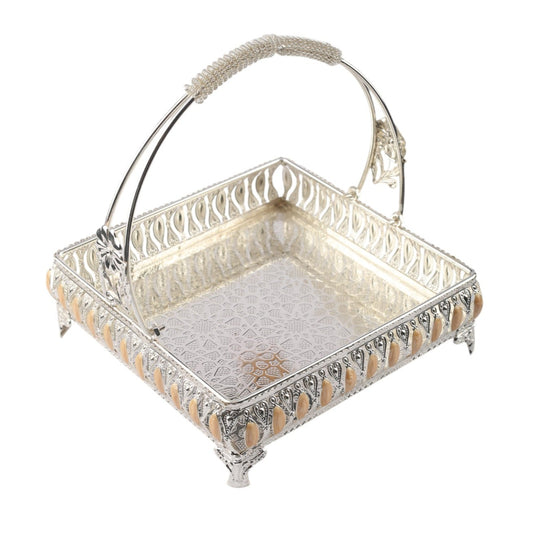 Silver Plated Square Basket