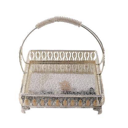 Silver Plated Square Basket