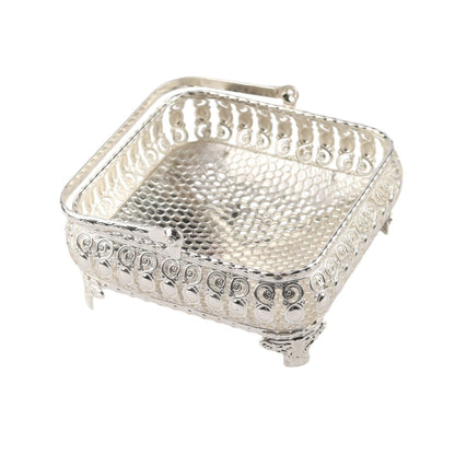 Silver Plated Square Basket