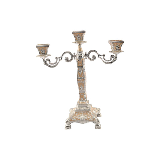 Elegant 3-Arm Decorative Candle Stand