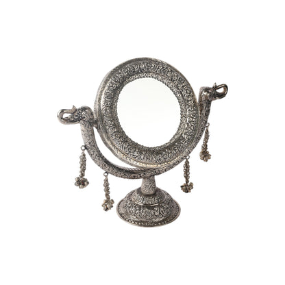 Antique German Silver Table Mirror