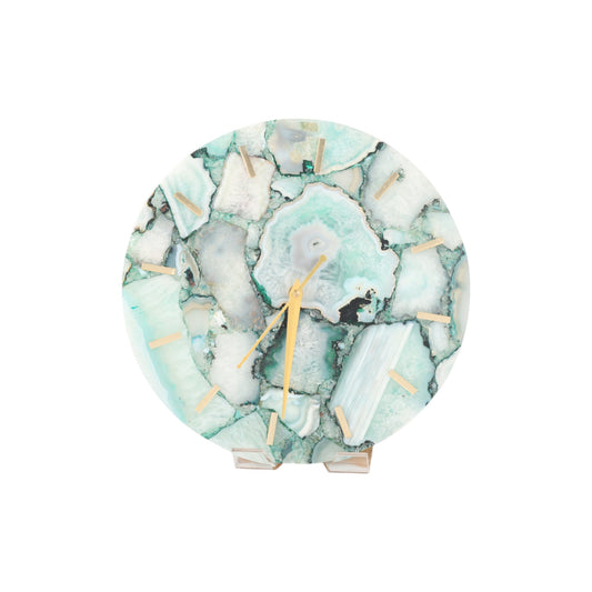 Aqua Round Clock